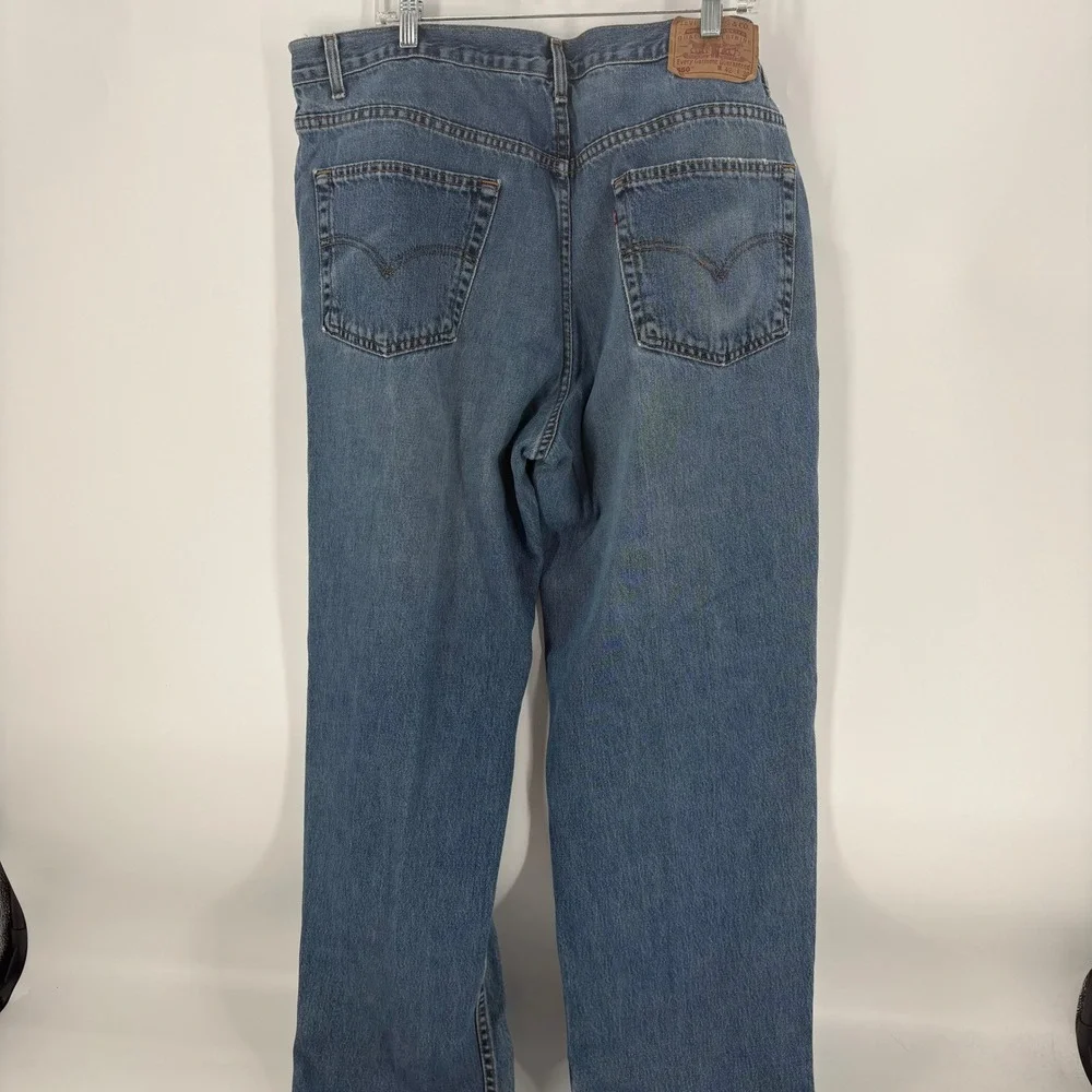 Levis 550 Relaxed Fit Vintage Jeans Mens 42x30 Blue Denim‎ Pants